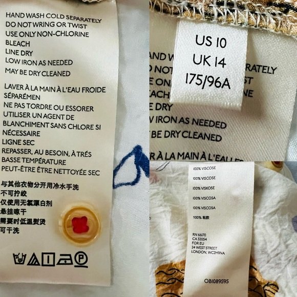 MAEVE Anthropologie Blouse Women Snow Day Long Sleeve Novelty Whimsical Size 10 - Picture 5 of 10